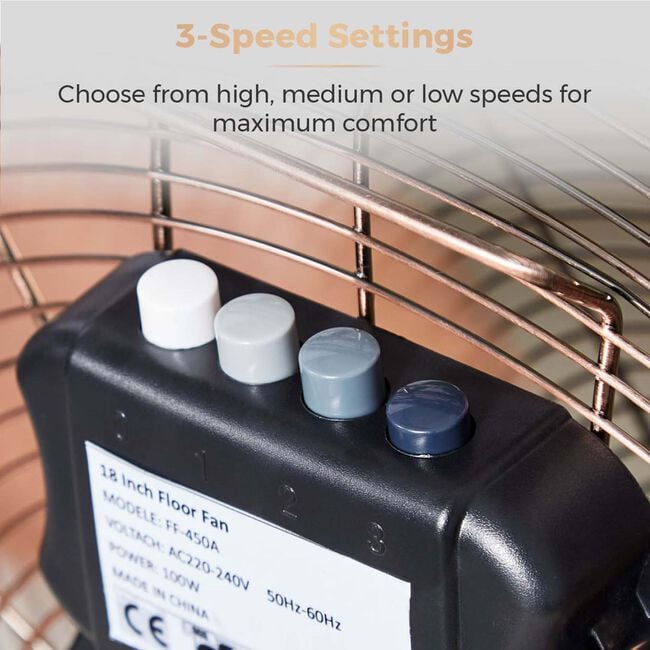 Tower 18" Copper High-Speed Velocity Floor Fan